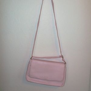 Vintage Pink Leatherette Bag (#EV638)